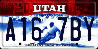 UT license plate A167BY