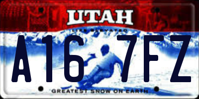 UT license plate A167FZ