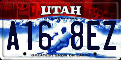 UT license plate A168EZ