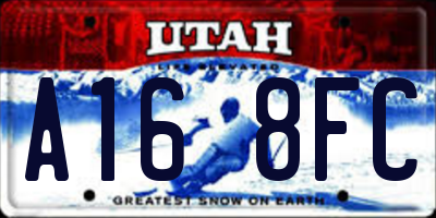 UT license plate A168FC