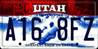 UT license plate A168FZ