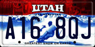 UT license plate A168QJ