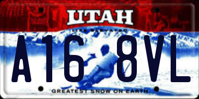 UT license plate A168VL