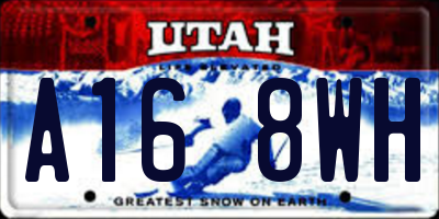 UT license plate A168WH
