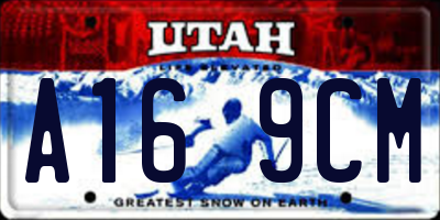UT license plate A169CM