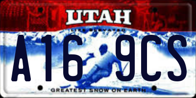 UT license plate A169CS