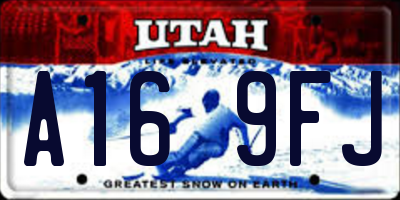 UT license plate A169FJ