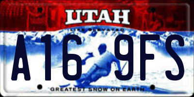 UT license plate A169FS
