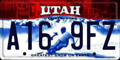 UT license plate A169FZ