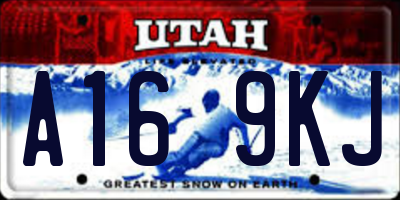 UT license plate A169KJ