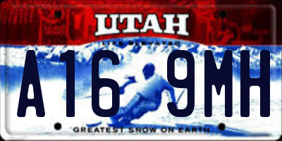 UT license plate A169MH