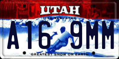 UT license plate A169MM