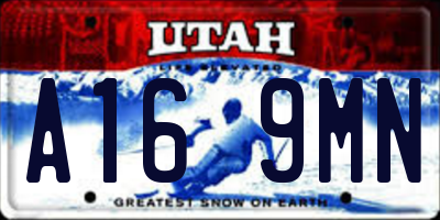UT license plate A169MN