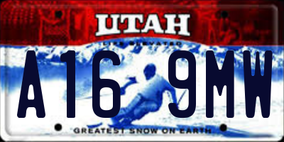 UT license plate A169MW