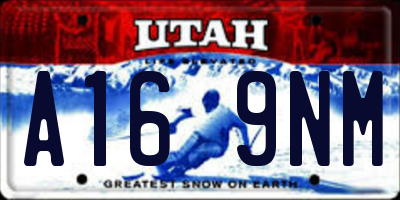 UT license plate A169NM