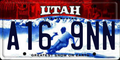 UT license plate A169NN