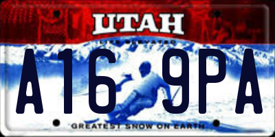 UT license plate A169PA