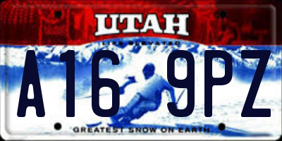 UT license plate A169PZ