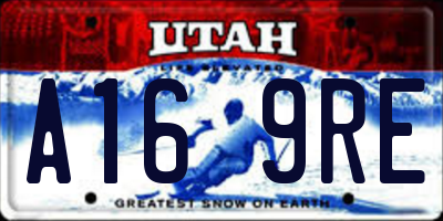 UT license plate A169RE