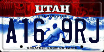 UT license plate A169RJ