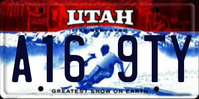 UT license plate A169TY