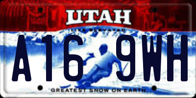 UT license plate A169WH