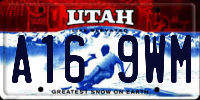 UT license plate A169WM