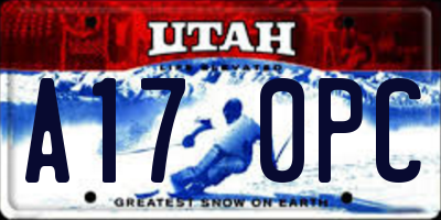 UT license plate A170PC