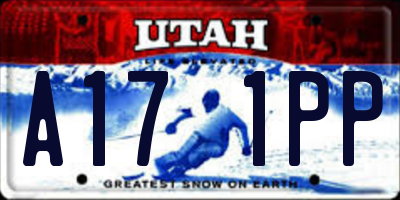 UT license plate A171PP