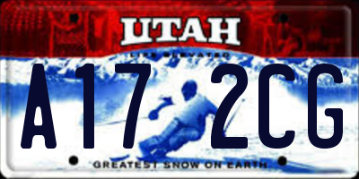 UT license plate A172CG