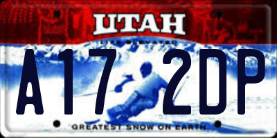 UT license plate A172DP