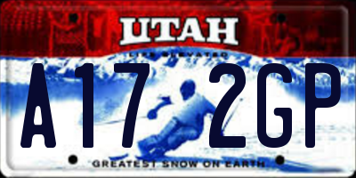 UT license plate A172GP