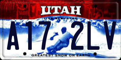 UT license plate A172LV