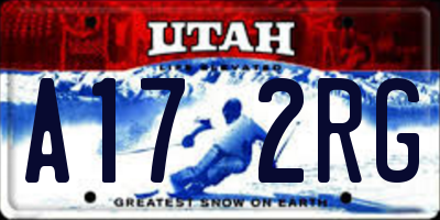 UT license plate A172RG