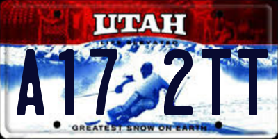 UT license plate A172TT