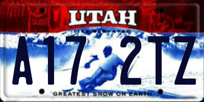UT license plate A172TZ