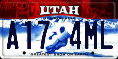 UT license plate A174ML