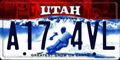 UT license plate A174VL