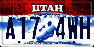 UT license plate A174WH