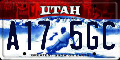 UT license plate A175GC