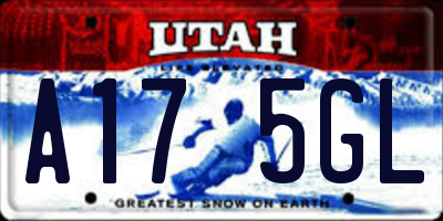 UT license plate A175GL
