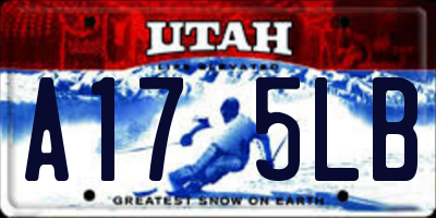 UT license plate A175LB
