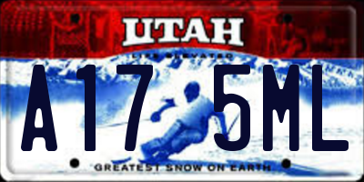 UT license plate A175ML