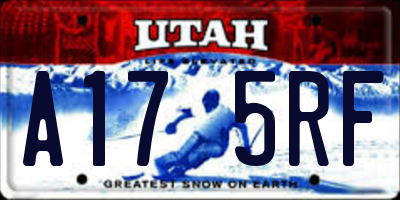 UT license plate A175RF