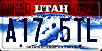 UT license plate A175TL