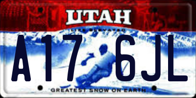 UT license plate A176JL