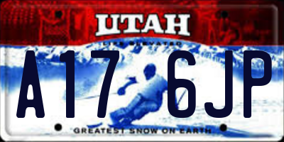 UT license plate A176JP
