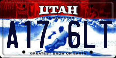 UT license plate A176LT