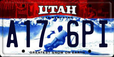 UT license plate A176PI