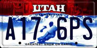 UT license plate A176PS